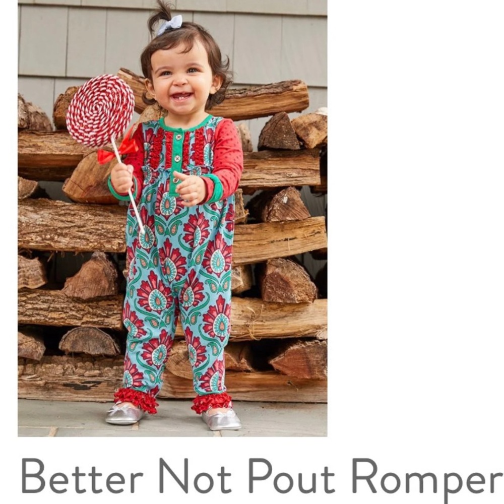 Matilda Jane Better Not Pout Romper Size 3-6mo